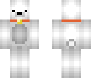 polar bear wearing collar