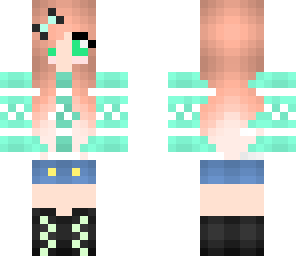 cute green girl