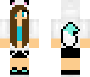 blue panda girl