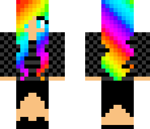 rainbow and black