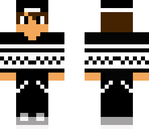 black white
