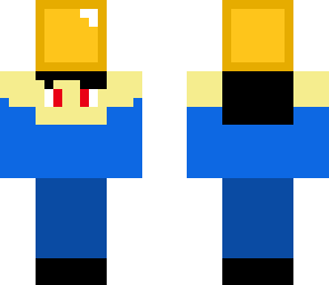 boy holding gold block