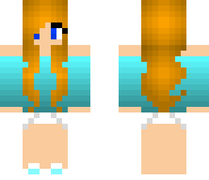 light blue spring girl