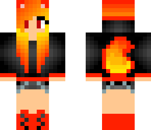 cute little fire wolf