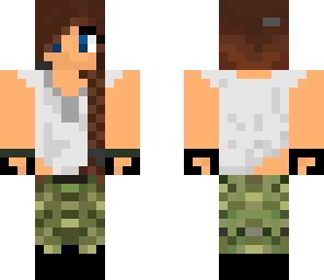 girl army skin