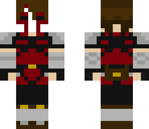 nevis-mask with red shirt and holster