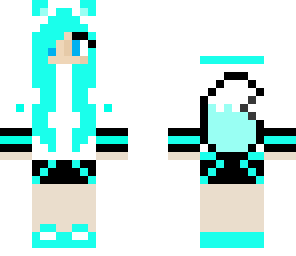 blue wolfgirl