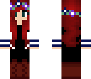 red haired floral