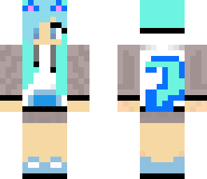blue cat girl
