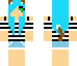 blue foxygirl
