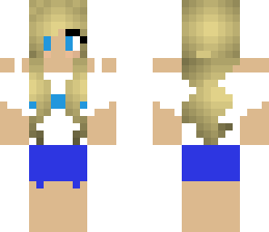 cute blonde with blue headband
