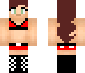 wrestle girl red