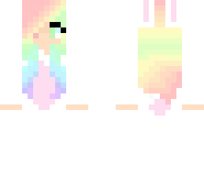 rainbow easter girl