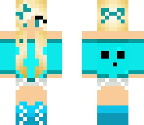 blue slime girl