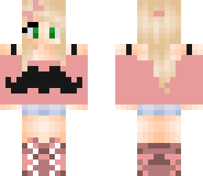 moustache girl