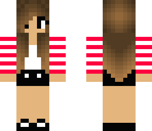 girl with stripes