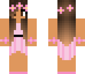 pink flower girl