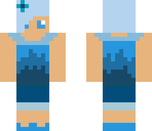cool blue girl