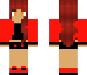 red suit girl