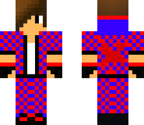 red and blue plaid pajamas