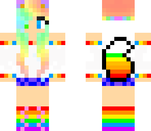 rainbow fox girl