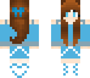 random blue girl