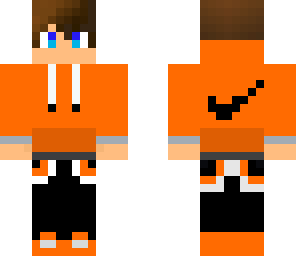orange nike boy