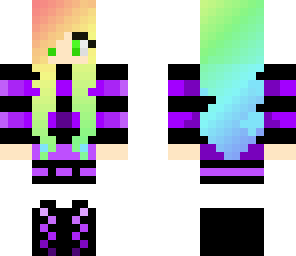 neon haired girl