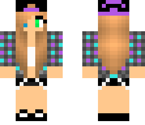 cute purple hat tomboy