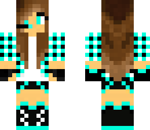 edited light blue gamer girl