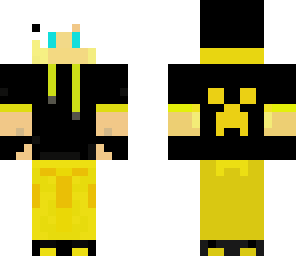 black and yellow creepr hoodie guy
