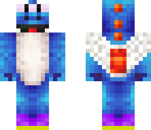 blue yoshi with wing
