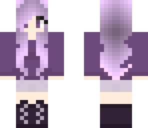 purple girl cute gradient sweater
