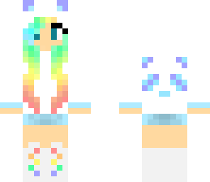 rainbow panda girl