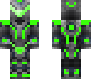 tron gris y verde