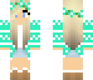 turquoise flower girl