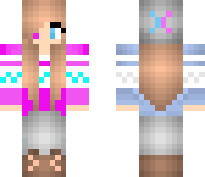 blue and pink cutie