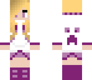 purple and white girl