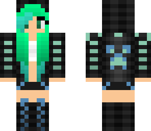 blue-green creeper girl