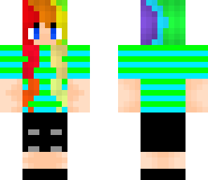 cute rainbow girl