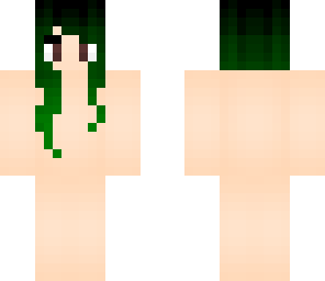 black to green ombre