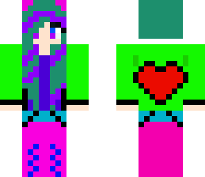 rainbow cat girl