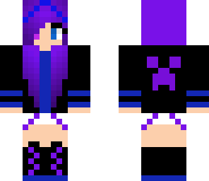 purple haired beauty