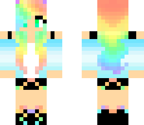 rainbow cat girl