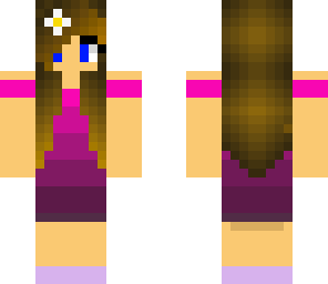 purple dress girl
