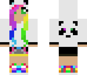 rainbow panda girl