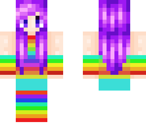 rainbow girl skin aka rainbow dash