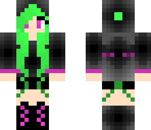 cute green ender girl