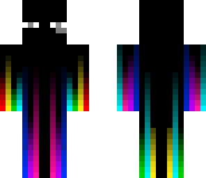 rainbow neon enderman