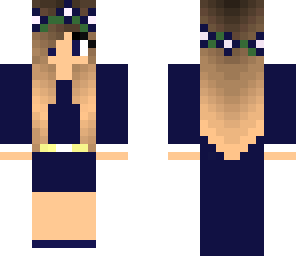 blue flower girl